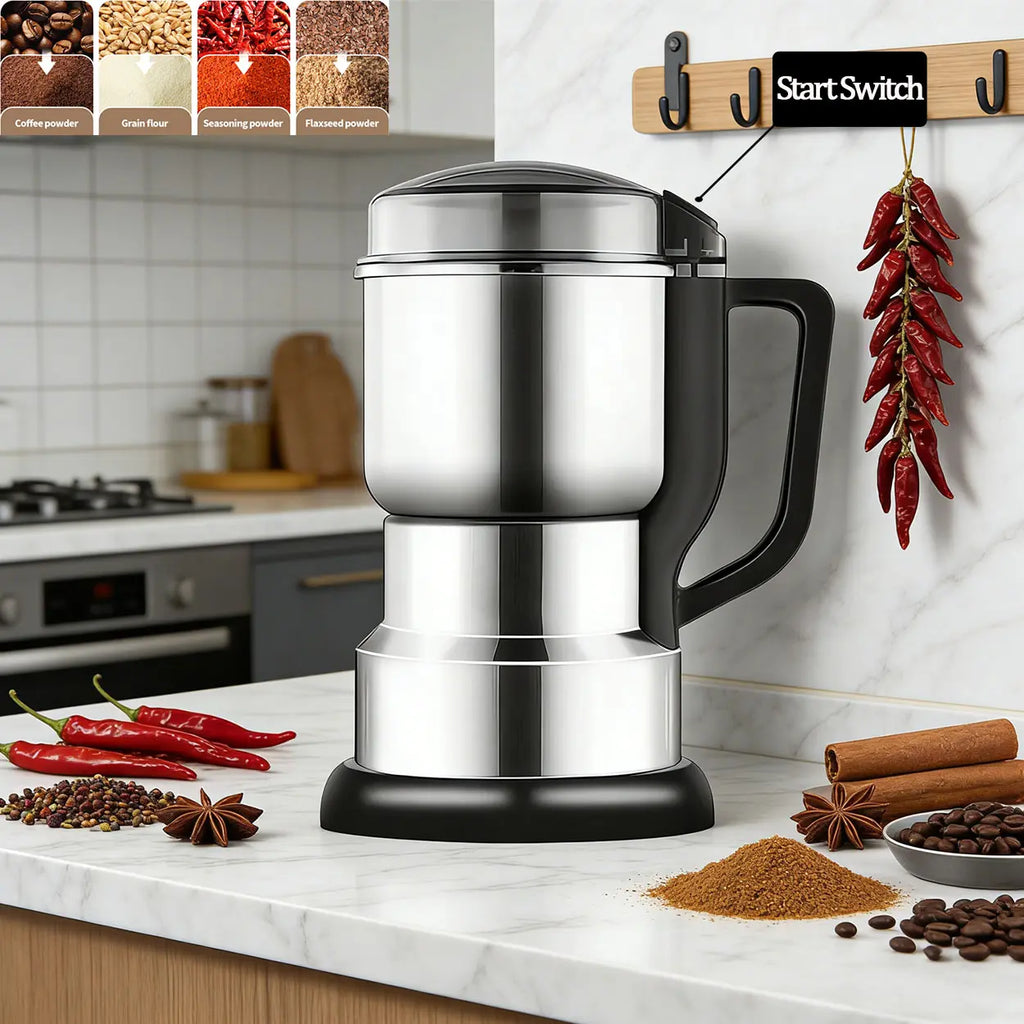 Multifunctional Coffee Coffee Grinder,High-Power Coffee Grinding Tool,-Grade Fast-Grinding Electric Coffee and Grain Grinder