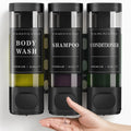 Zoronk Shower Soap Dispenser Wall Mounted No Drill Shampoo Dispenser for Shower Wall Shampoo and Conditioner Dispenser Bathroom Hotel 3 * 300Ml Sliver with Labels